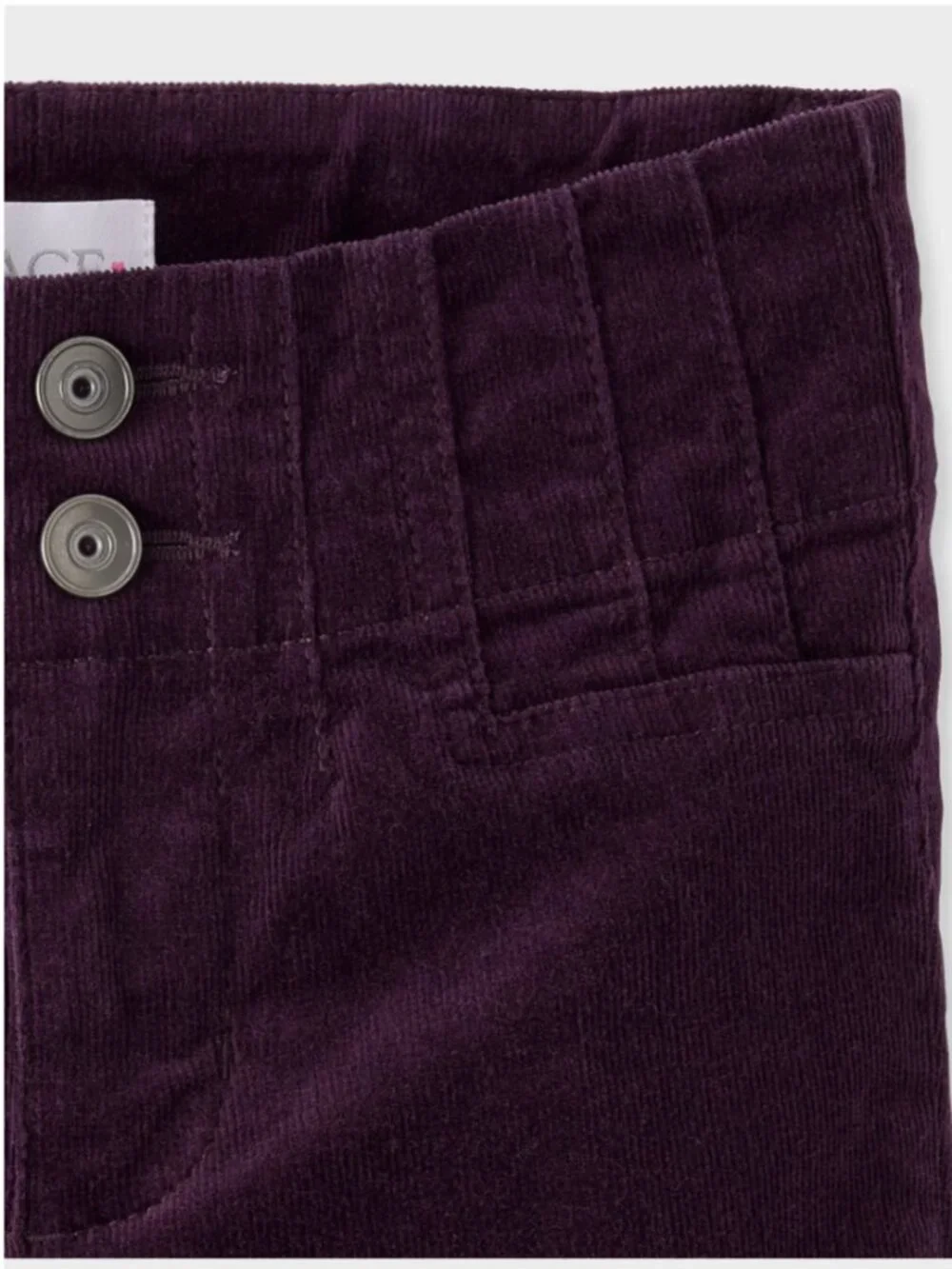 NWT Girls Pintuck Corduroy Flare Pants Purple Size 12